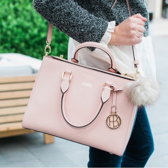 Henri Bendel pink west 57th small turnlock satchel - Picture 2 of 13